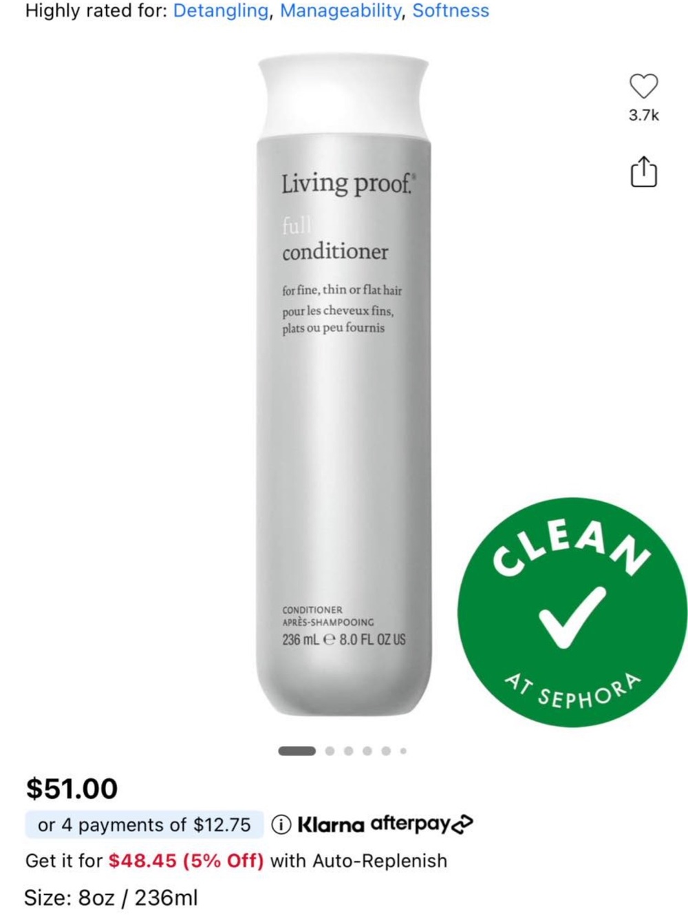 Bundle of Living proof Conditioner